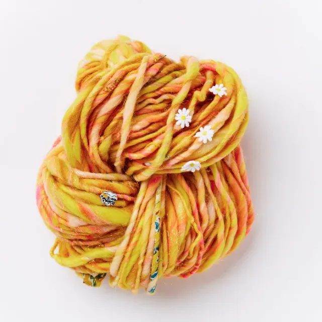 Knit Collage Daisy Chain