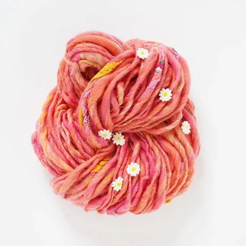 Knit Collage Daisy Chain