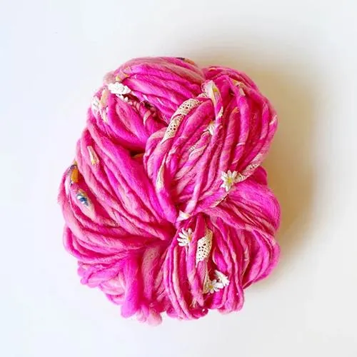 Knit Collage Daisy Chain