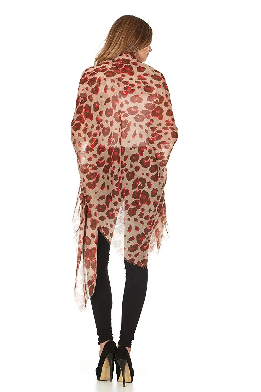 Laundry By Shelli Segal Women's Animal Print Wrap Scarf Shawl Soft Warm Large Fall Winter Fashion Scarves for Ladies