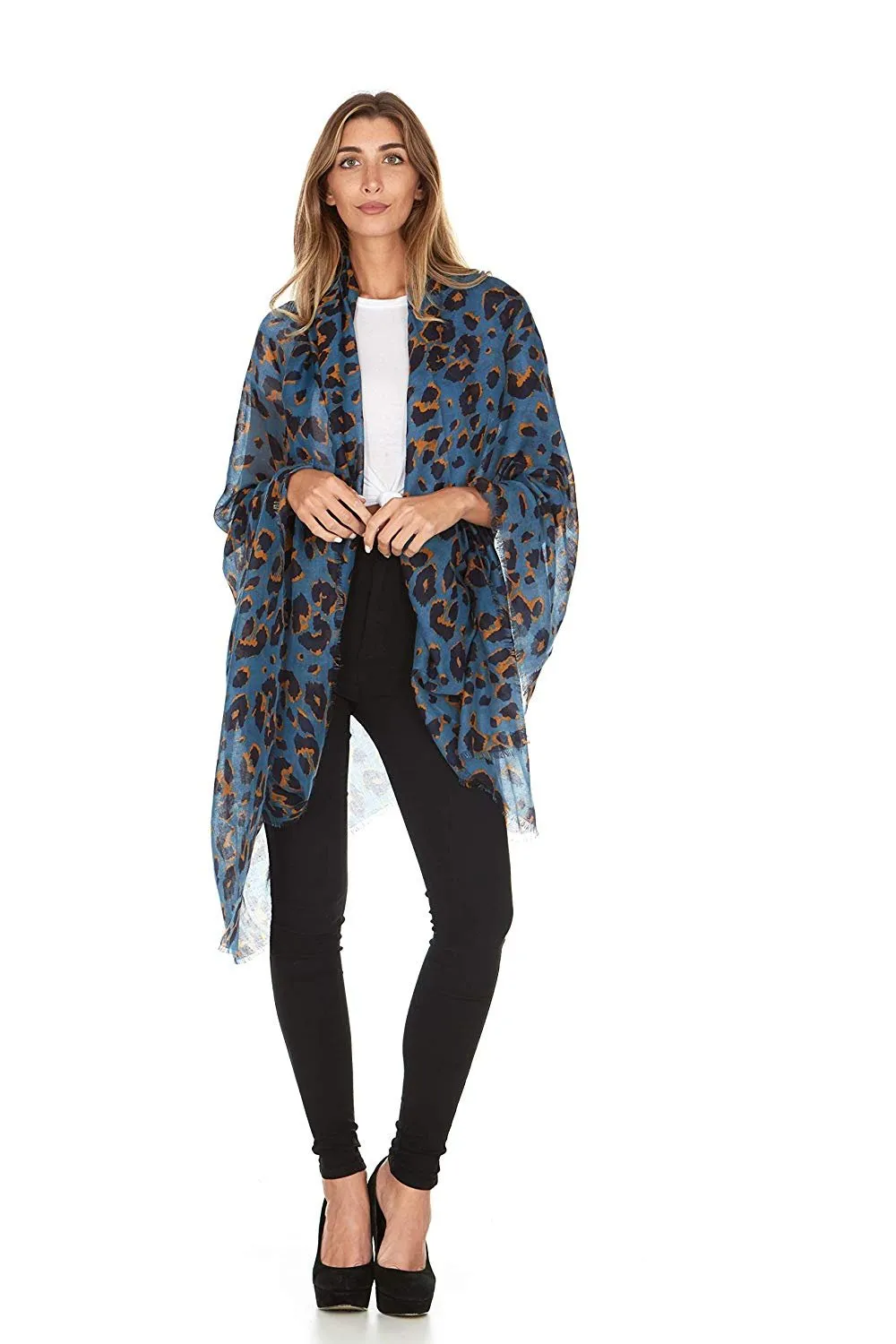 Laundry By Shelli Segal Women's Animal Print Wrap Scarf Shawl Soft Warm Large Fall Winter Fashion Scarves for Ladies