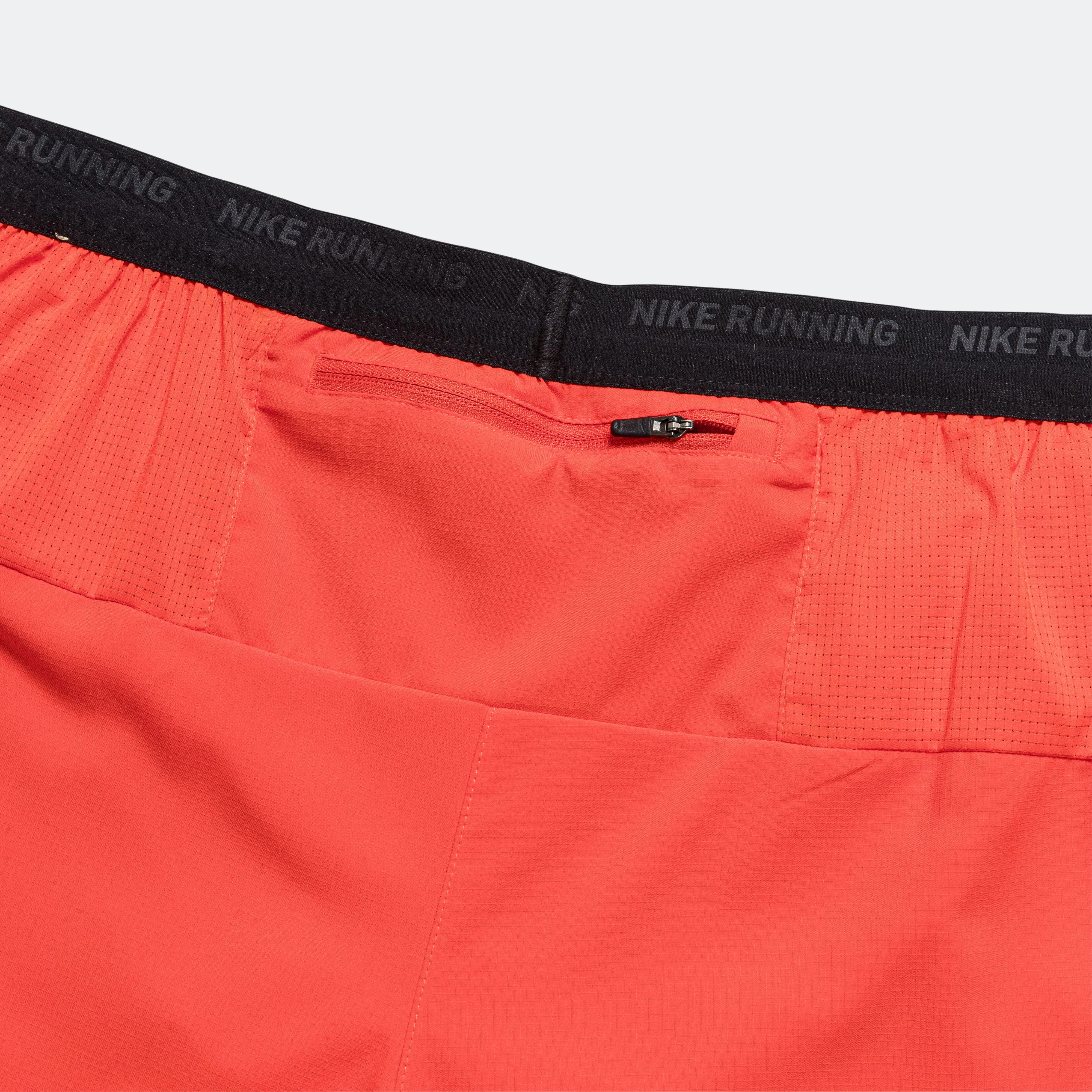 Mens 5" Brief Lined Running Shorts - Picante Red