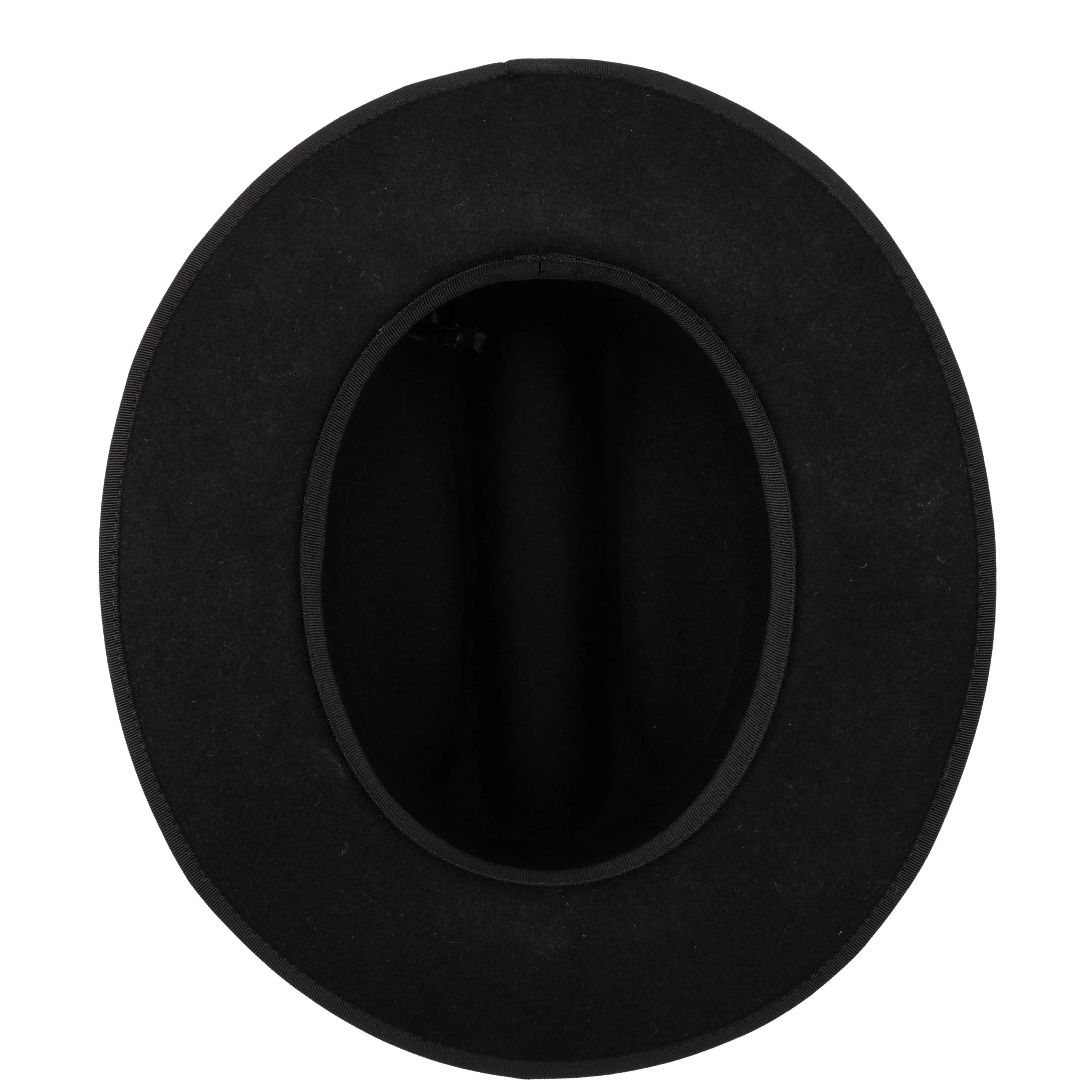 Men's Wool Felt Cowboy Hat With Embossed Faux Leather Trim