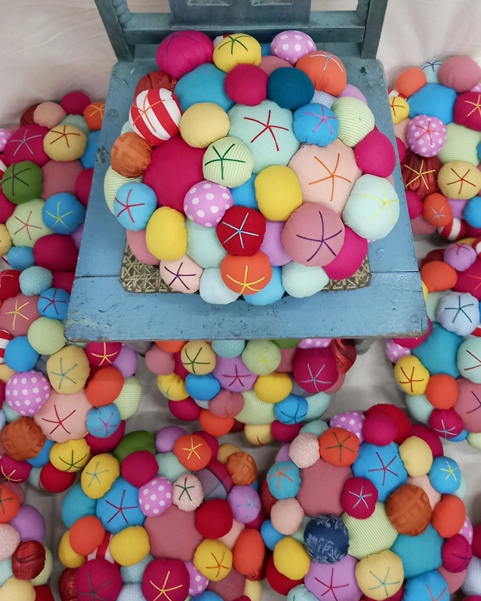 mushroom garden pillow no. 9