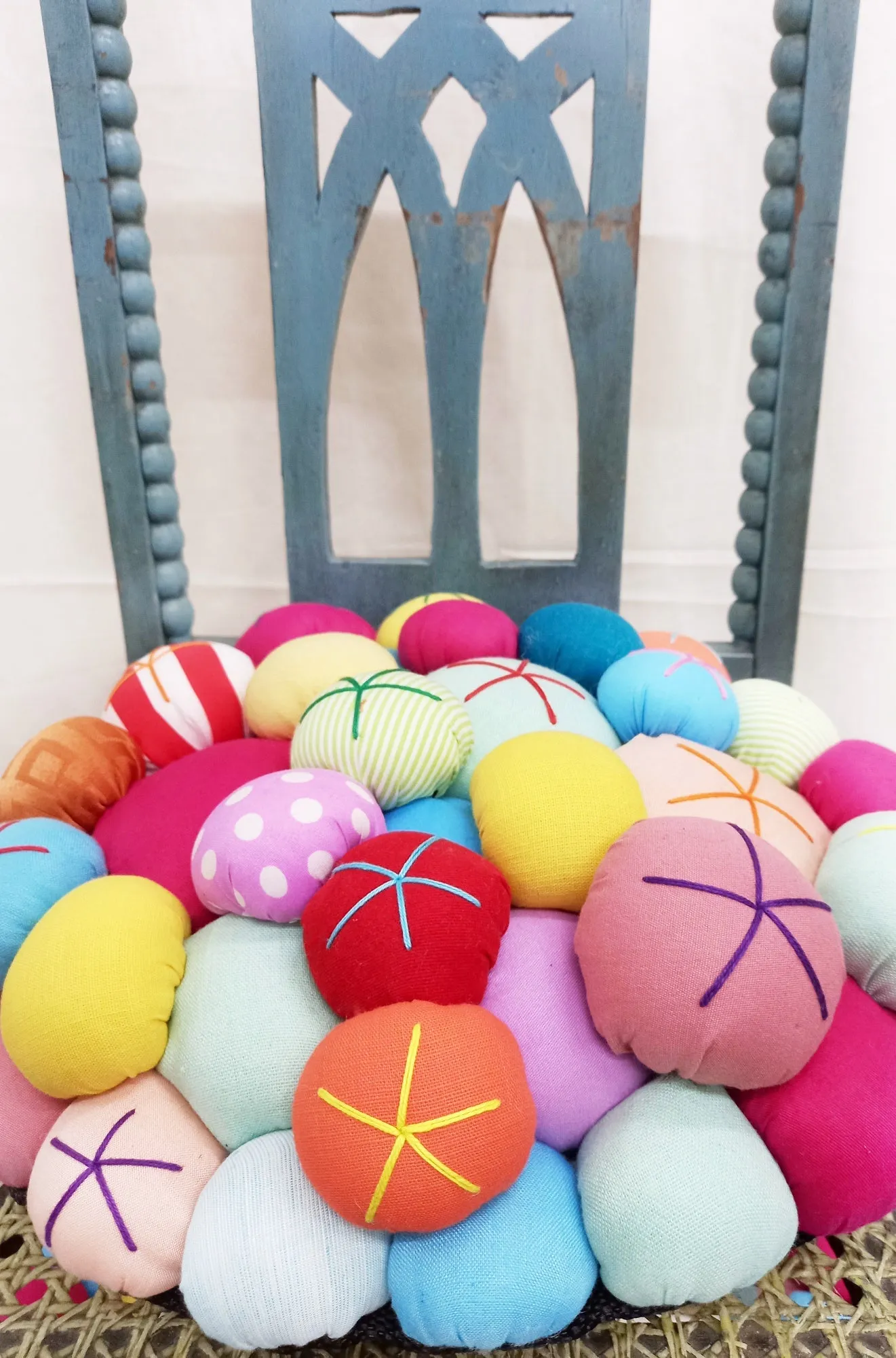 mushroom garden pillow no. 9