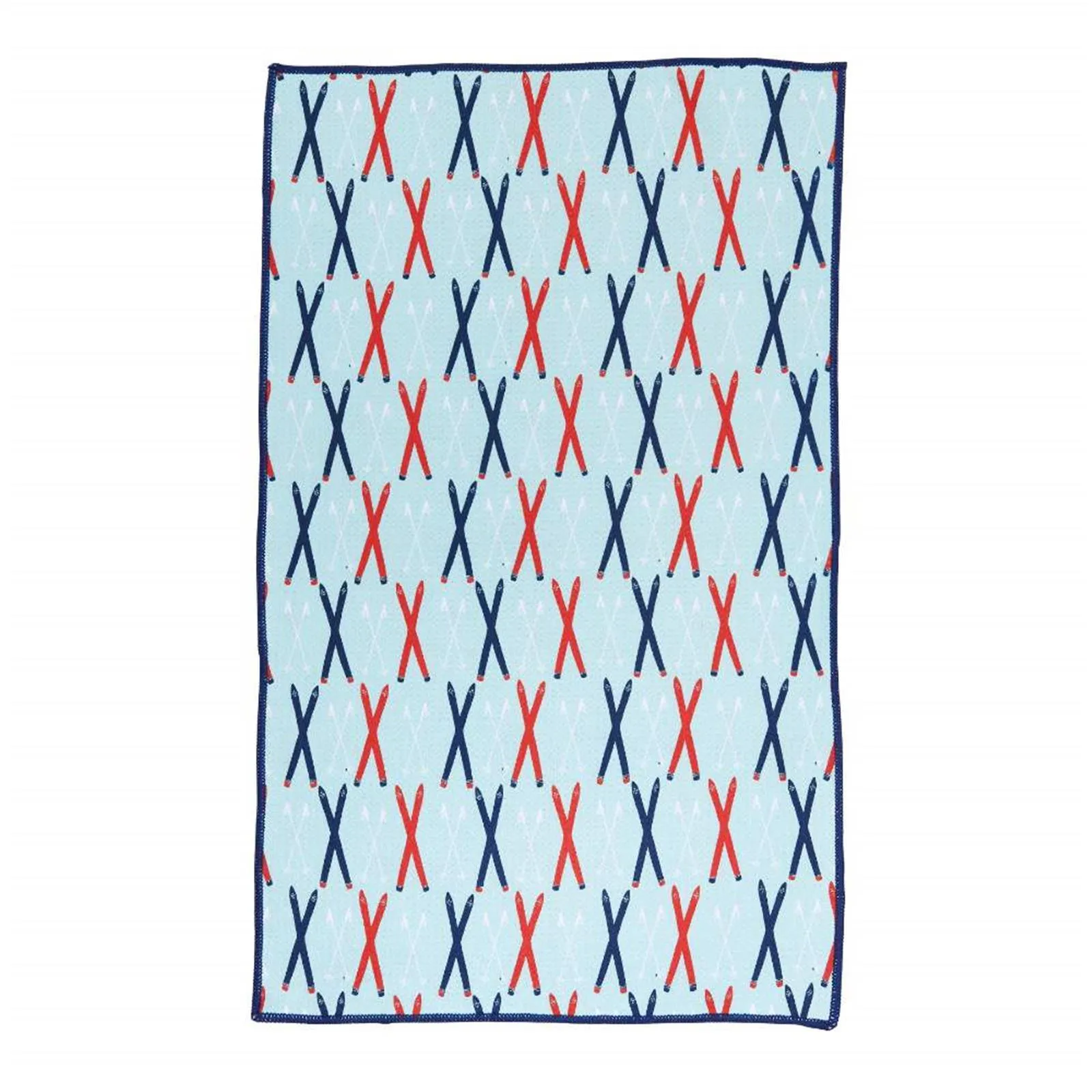 Nordic Sports blu Kitchen Tea Towel-Double-Sided Print