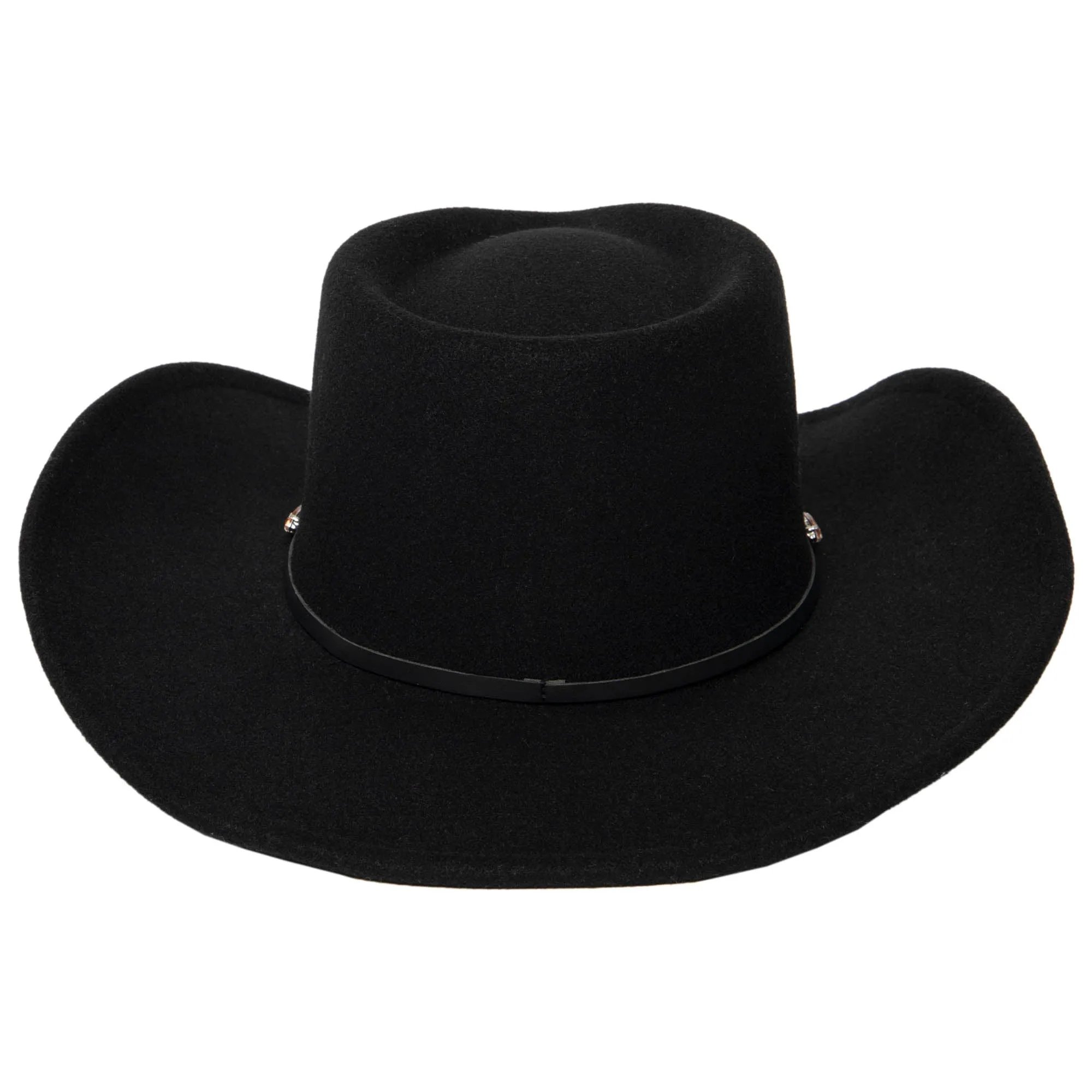 Pinch Crown Cowboy with Multi Gemstone Band