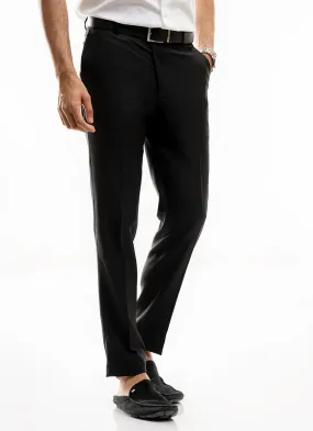 Plain-Black, Tropicle Exclusive Wool Blend Formal Trouser Plain-Black, Tropicle Exclusive Wool Blend Formal Trouser