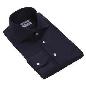 "All Day Long" Linen Shirt in Dark Blue