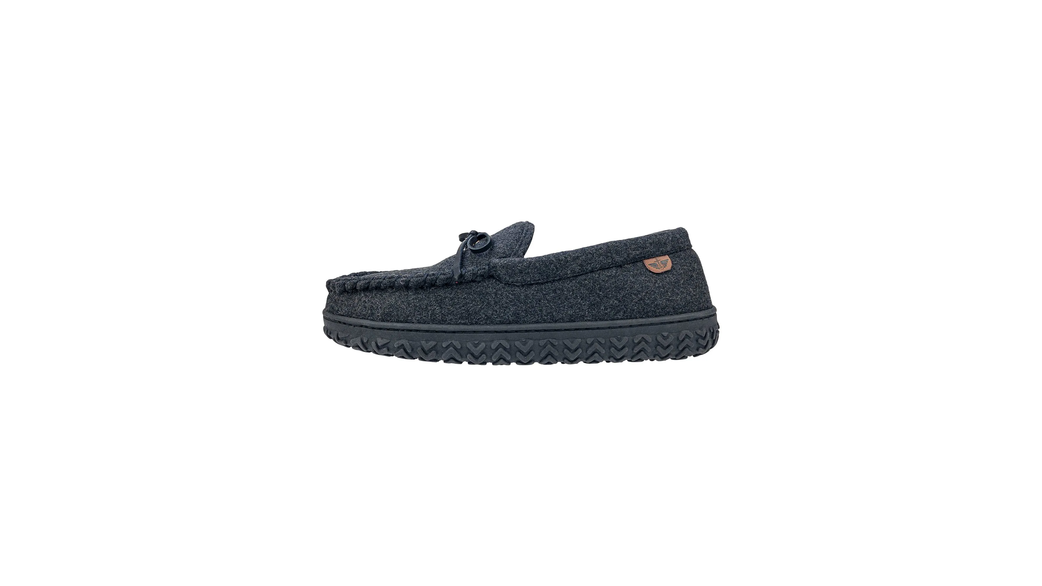 Rugged Microsuede Boater Moccasin Slippers