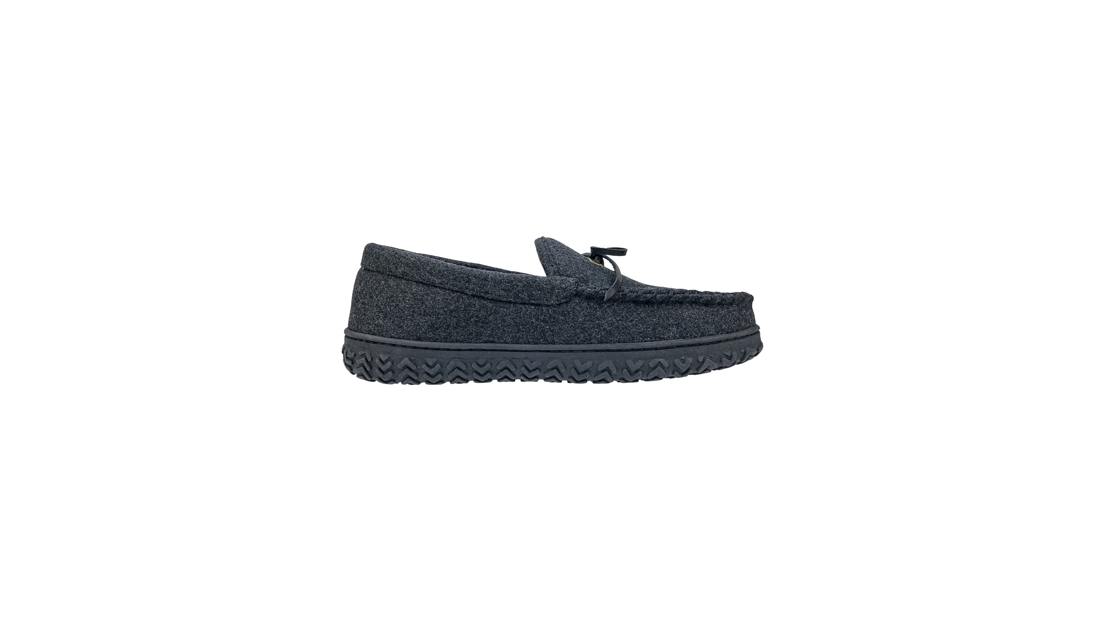 Rugged Microsuede Boater Moccasin Slippers