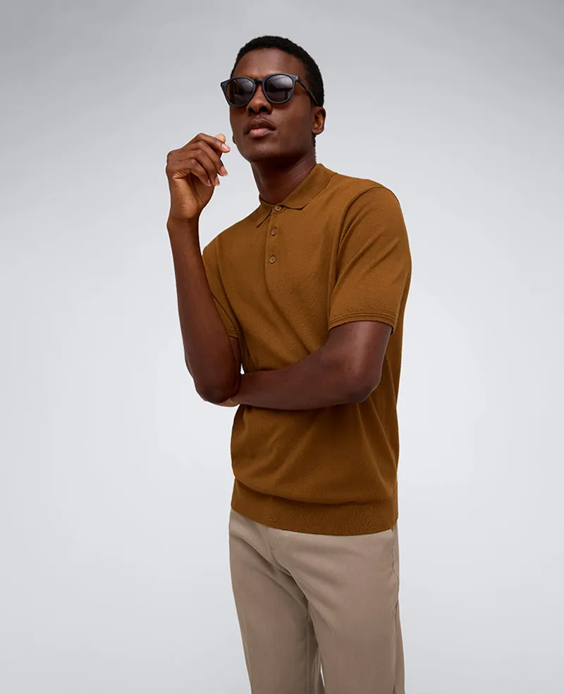 Short Sleeve Sweater Polo