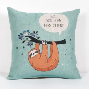 Sloth Cushion Cover-Come Here Often Sloth Cushion Cover-Come Here Often