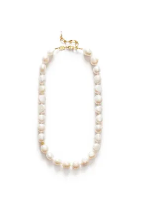 STELLAR PEARLY NECKLACE-GOLD STELLAR PEARLY NECKLACE-GOLD