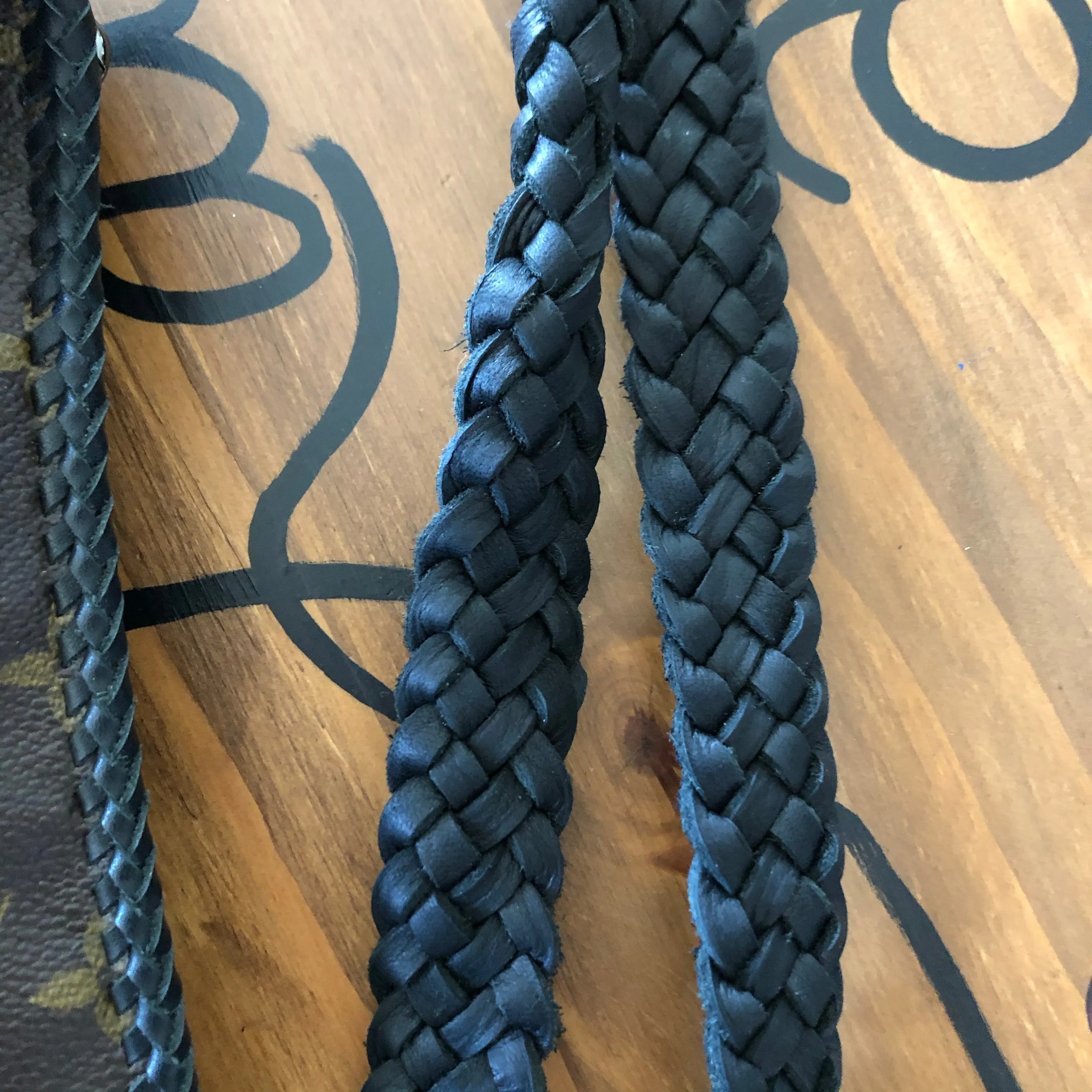 The Fringed Falcon - Black/Copper Leather Vintage Crossbody