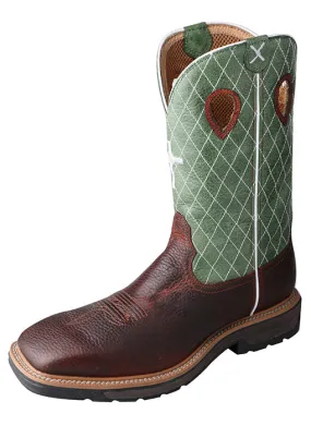 Twisted X Men's Lite Cowboy Workboot – Cognac Glazed Pebble/Lime/MLCS002 Twisted X Men's Lite Cowboy Workboot – Cognac Glazed Pebble/Lime/MLCS002