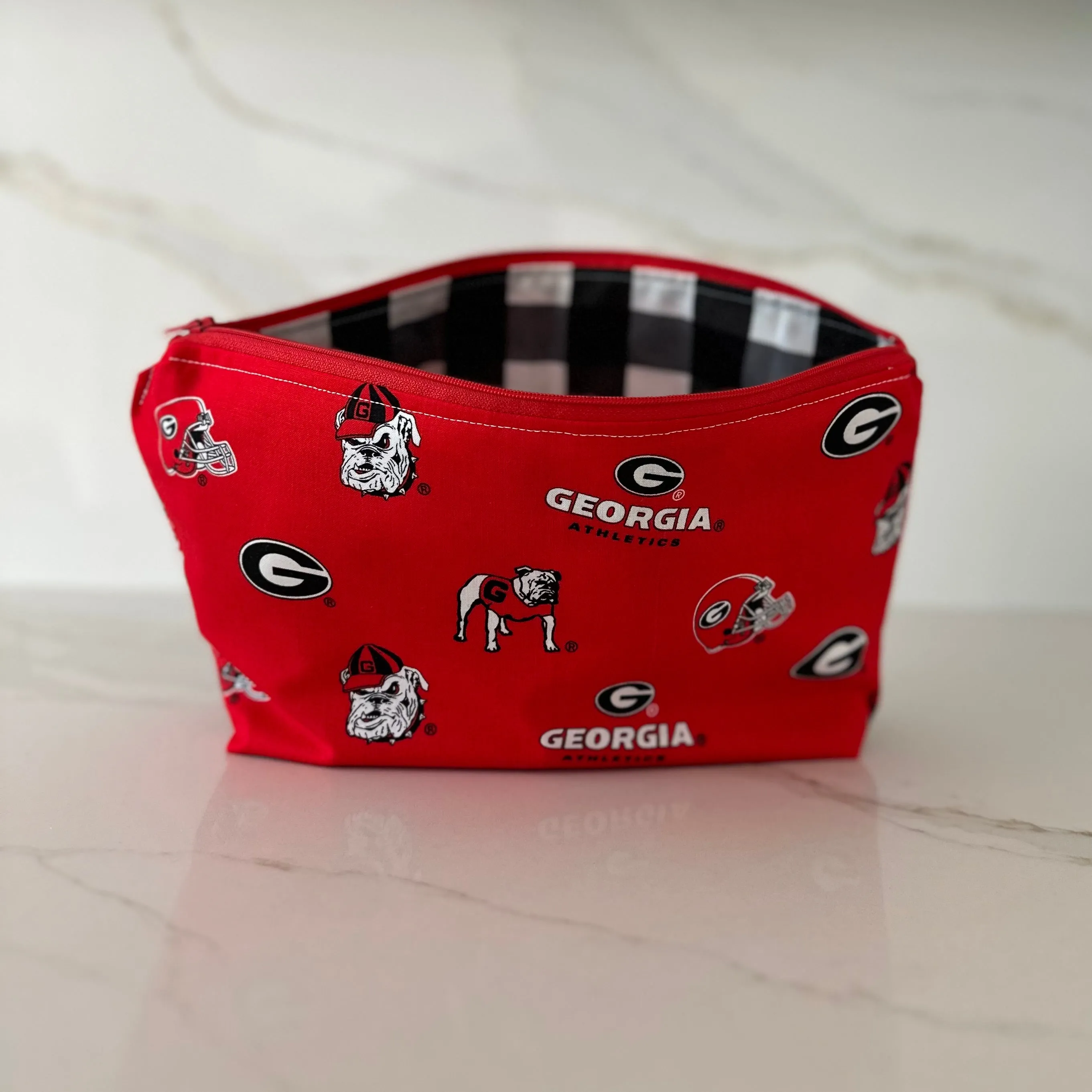 University of Georgia UGA Zipper Bag