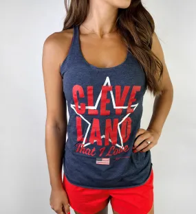 Womens Cleveland That I Love Star Tank Womens Cleveland That I Love Star Tank