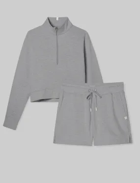 Women's French Terry Half-Zip & Short Set
